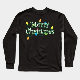 Merry Christmas and Lights Long Sleeve T-Shirt